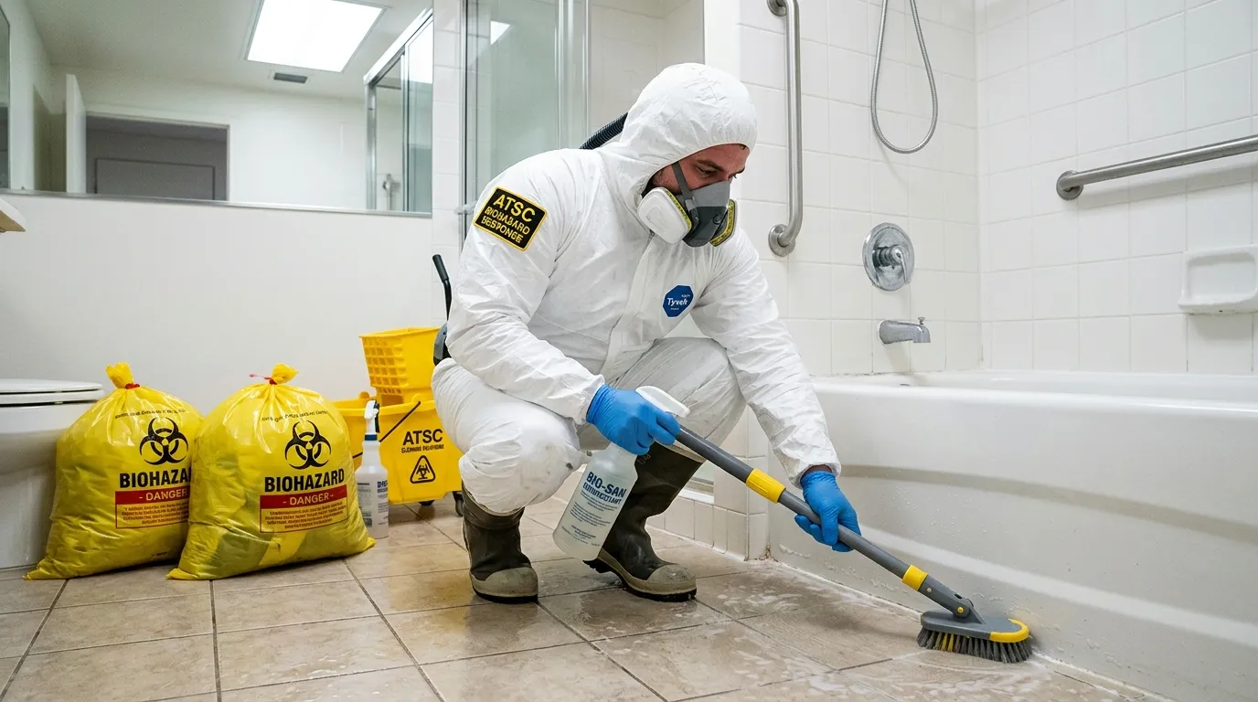 Decontamination equipment deployed for Blood Cleanup in Lake Arrowhead